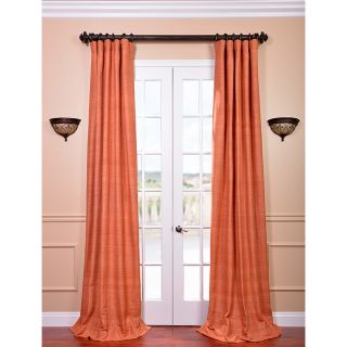 Raw Silk Terracotta Curtain Panel Today $123.99   $160.99