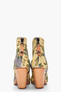 Rag & Bone Yellow Tapestry Newbury Ankle Boots for women