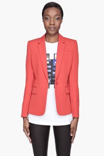 Givenchy Red Wool Fitted Zip sleeve Blazer for women