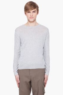 T By Alexander Wang Heather Grey Knit Shirt for men