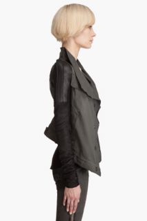 Rick Owens DRKSHDW Leather Sleeve Jacket for women