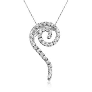3ct TDW Diamond Swirl Fashion Necklace Today $130.99