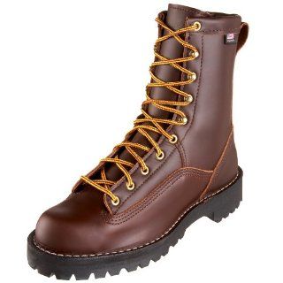 Danner Mens Rain Forest Brown 200 Gram Work Boot Shoes