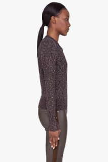 Marc By Marc Jacobs Bronze Sparkle Slub Tweed Sweater for women