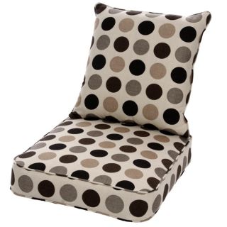 Clara Wicker Lounge Chair Cushion Set with Sunbrella Fabric Designer