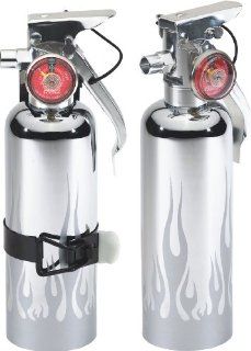 Pilot RS201 Chrome with Flames Fire Extinguisher  