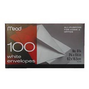 Mead 75100 100PK #6 WHT Envelope