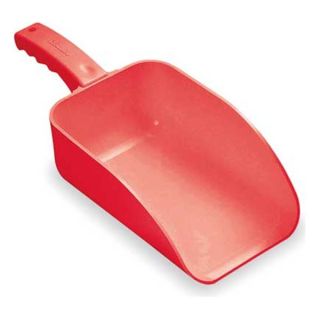 Remco 65004 Plastic Hand Scoop, Red, 15 x 6 1/2 In