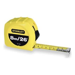 Stanley 30 456 Measuring Tape, 26 Ft/8M, Yellow, Forward