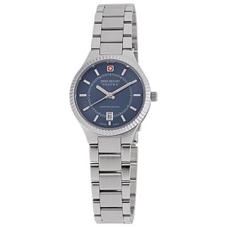 Swiss Military Womens Embassy Stainless Steel Blue Dial Watch