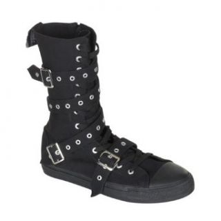Demonia Deviant 204 Canvas Calf Sneaker Boot Size 13
