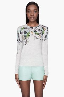 3.1 Phillip Lim Ash Ivory Floral Printed Sweater for women