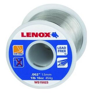 WS15024 WS15024 LENOX Acid Core Lead Free Solder 1/16 1/4# Spool