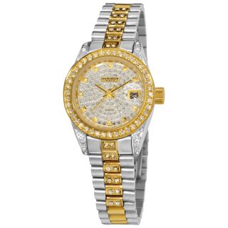 Akribos XXIV Womens Quartz Diamond Bangle Watch MSRP $395.00 Today