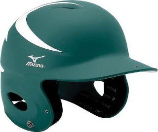 Mizuno OSFA MVP Batting Helmet   Forest Green / White