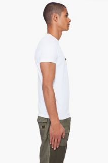 Diesel White Latrin T shirt for men