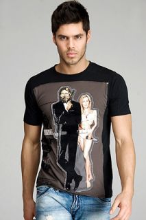Elvis Jesus  Si Vive Black T shirt for men