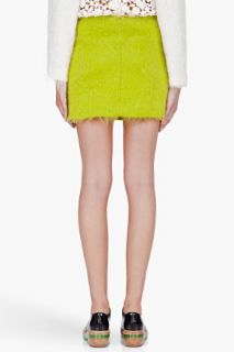 Simone Rocha Yellow Mohair Miniskirt for women