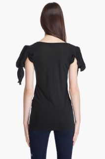 Juicy Couture Knotted Jersey Sleeve Top for women
