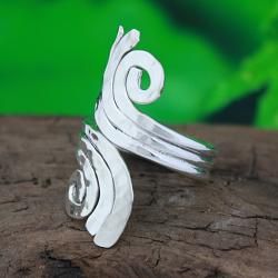Sterling Silver Swirl Reflections Ring (Mexico)