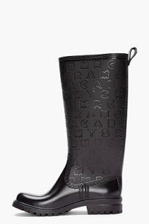 Marc By Marc Jacobs Black Rubber Rain Boot for women