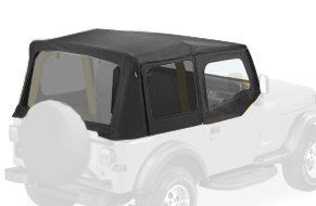 Bestop 79123 01 Black Sailcloth Replace a Top Soft Top with Tinted