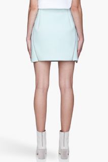 Dion Lee Seafoam Green Embossed Neo Mini Skirt for women