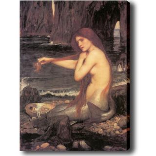 John William Waterhouse A Mermaid Giclee Canvas Art
