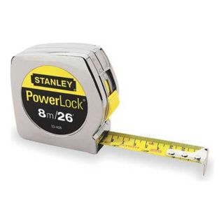 Stanley 33 428 Measuring Tape, 26 Ft/8M, Chrome, Forward