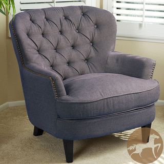 Christopher Knight Home Tafton Tufted Grey Fabric Club Chair