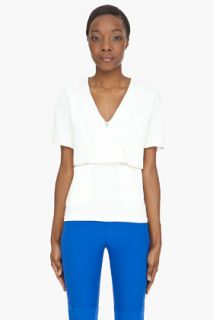 Hussein Chalayan Ivory White Layered Tunic for women