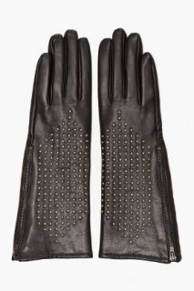 Juicy Couture Nailhead Leather Gloves for women