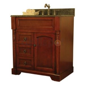 Foremost Groups Inc OXRCA3021D 30" x 21" Cherry 3 Drawers Vanity