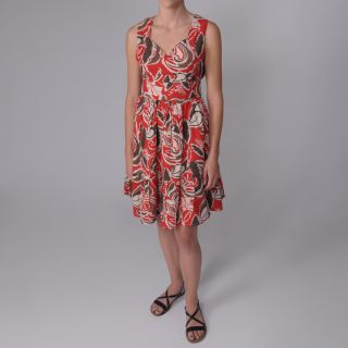 Journee Collection Womens Sweeheart Neckline Multi print Dress