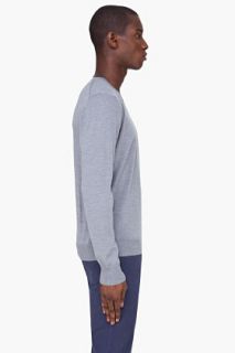 J. Lindeberg Grey Merino Lymac Sweater for men