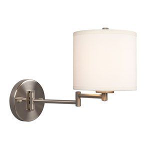 Galaxy Lighting 213041BN Ansley Swing Arm Wall Sconce, Brushed
