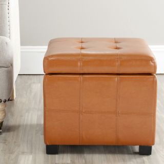 Broadway Saddle Leather Tufted Storage Ottoman Today $110.96 4.2 (12
