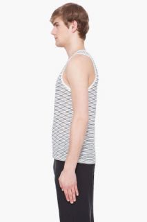 T By Alexander Wang Ivory Tone Striped Tank Top for men