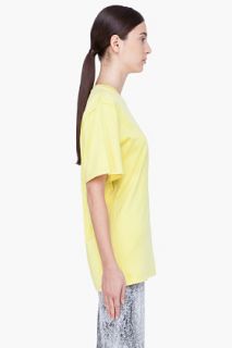 Maison Martin Margiela Oversize Yellow T shirt for women