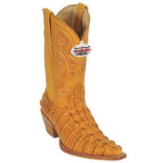 Buttercup Yellow Alligator Tail Print Dress Womens Cowboy Boots