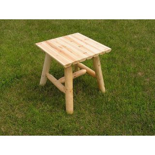 White Cedar Log Clear Coated End Table Today $62.99 5.0 (2 reviews