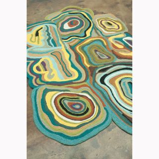 Flat Weave Zoey Peacock Wool Rug (76 x 96) Today $747.99 Sale $673