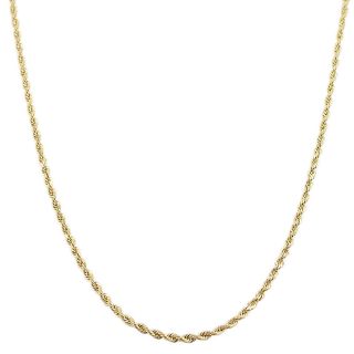 10k Yellow Gold 1.2 mm Rope Chain (30 inch) Today $304.99