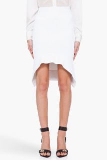 Givenchy White Double Knit Skirt for women