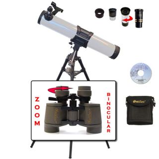Galileo 1100mm x 135mm Reflector Telescope/ 7 15x35mm Zoom Binocular