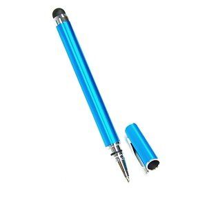 COSMOS Aqua Blue Stylus Touch Screen Pen/Gel Ink/ball pen