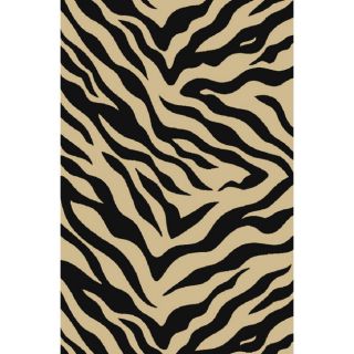 Animal Prints Zebra Black Non Skid Area Rug (33 x 53) Today $43.49