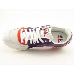 Diesel Womens Angel Fish Purple Plum/White Lace Up Shoes (Size 8.5