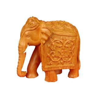 Kadam Wood Handcarved Elephant Figurine (India) Today $94.99