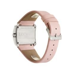 Locman Womens Glamour Stainless Steel Pink Satin Diamond Watch